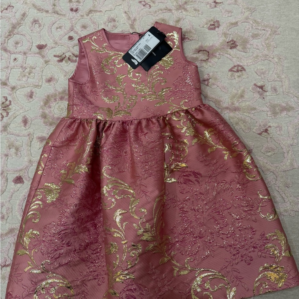 Dolce and Gabbana  Pink and Gold  Dress